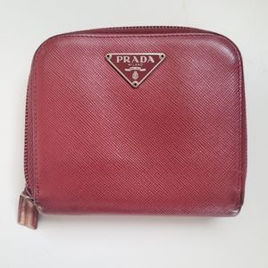 PRADA Small Compact Zipper Wallet